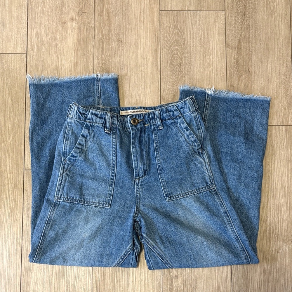 Parasuco Raw Hem High Rise Wide Jean
